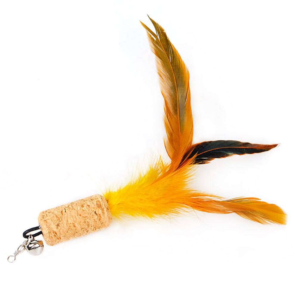 11 Optionele Kat Speelgoed, Hengel, Vliegende Vissen, Gevederde Kat Stok Vervanging Hoofd, kat Kat Interactief Plezier Speelgoed: 11