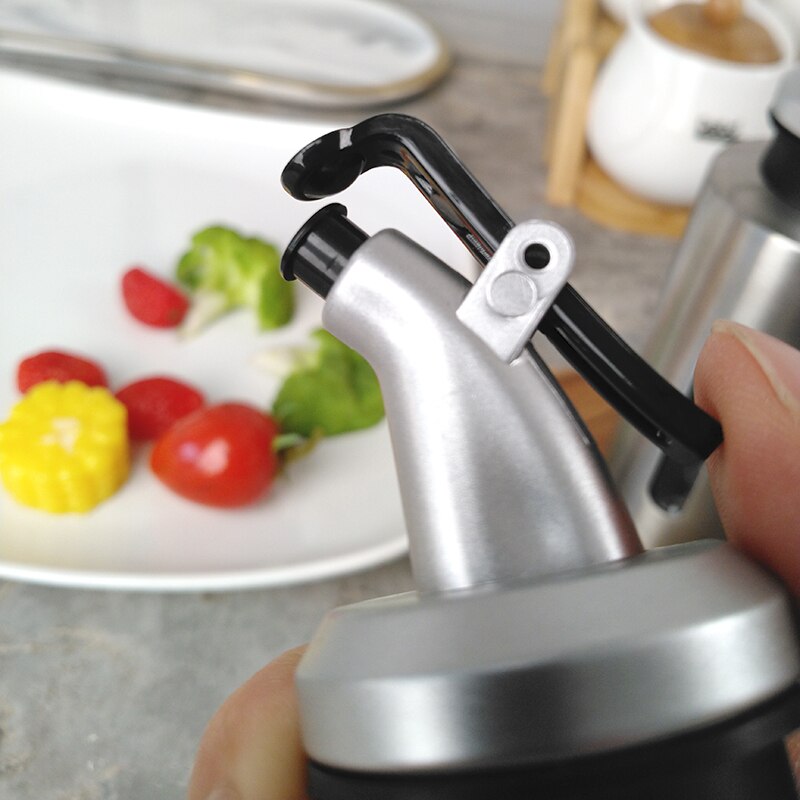 Matlaging krydder flaske dispenser kjøkken olivenolje cruet flasker eddik beholder lekkasjesikker kjøkken olje dispenser flaske