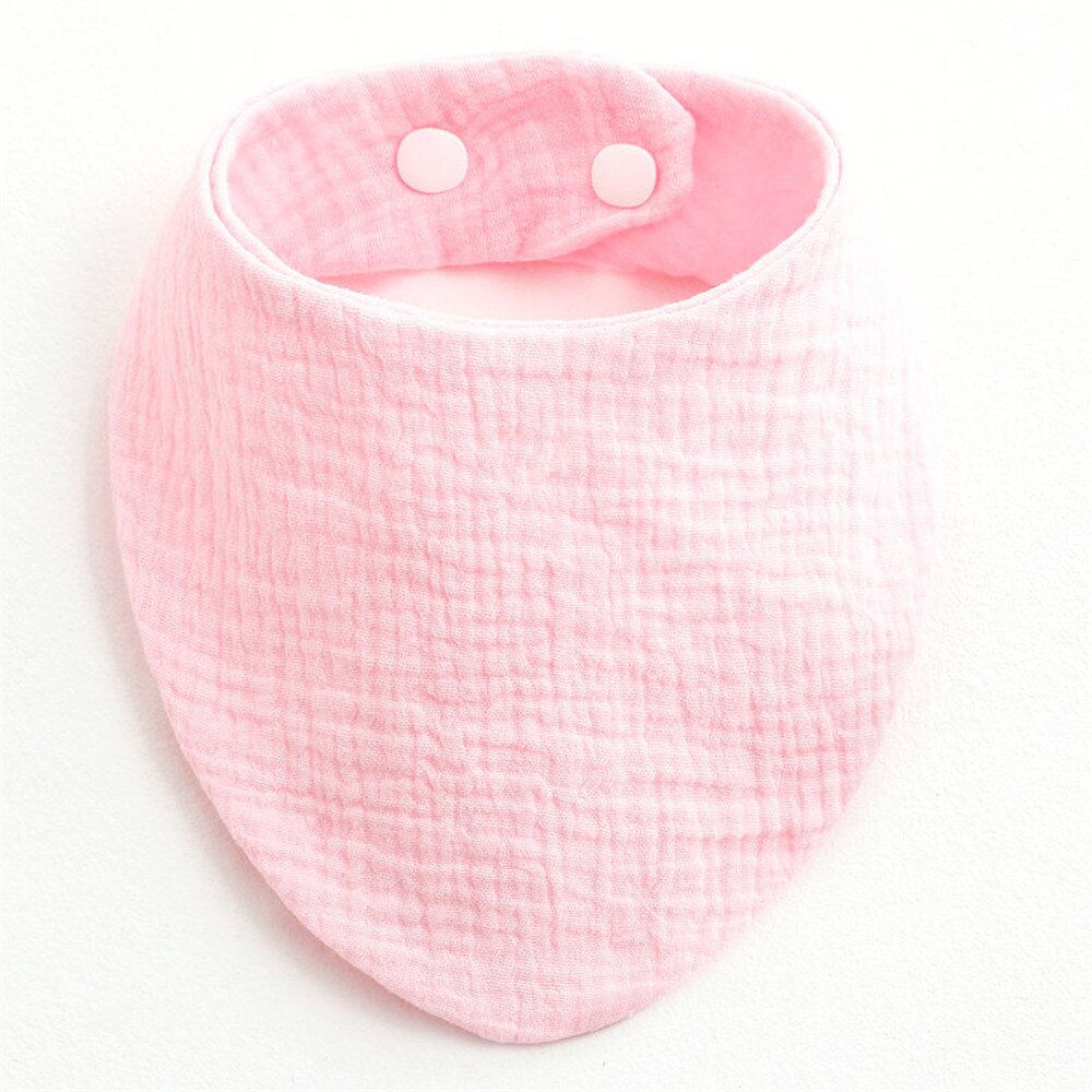 Baberos de algodón para bebé, pañuelo de muselina para eructar, accesorios para recién nacido, botón a presión, toalla triangular, alimentación, 1 unidad: 6