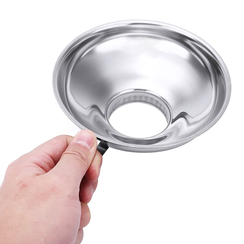 5.7inch Wide Mouth Funnel Stainless Steel Jar Funnel Tool Large With Handle For Kitchen Beans Jar Preserve Pour Transfer Gadget