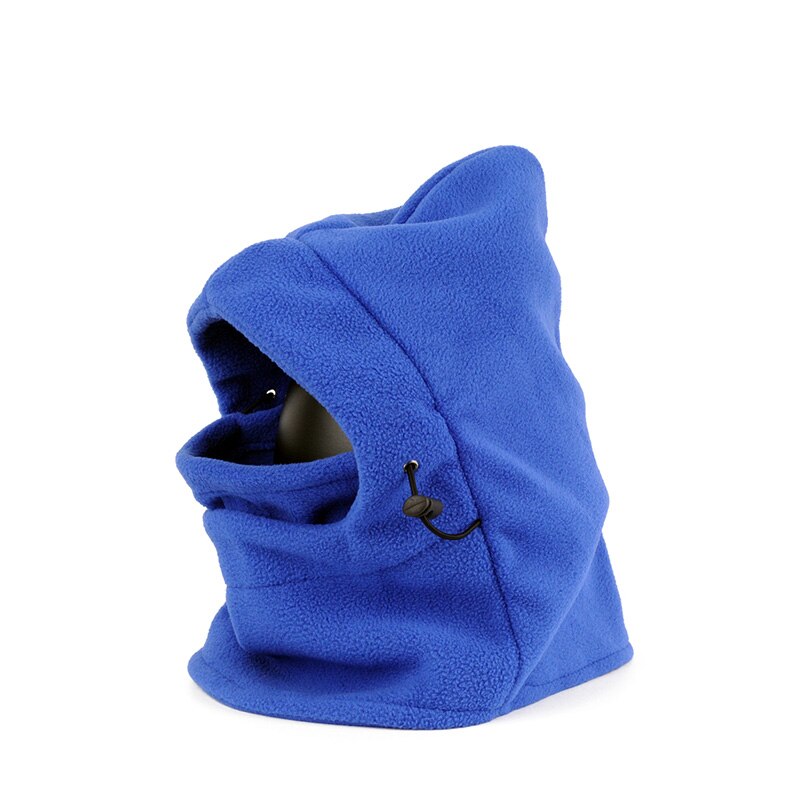 Pasamontañas térmico de lana para senderismo, máscara para esquiar, ciclismo, calentador de cuello, 4 colores, a prueba de viento, Invierno: Blue