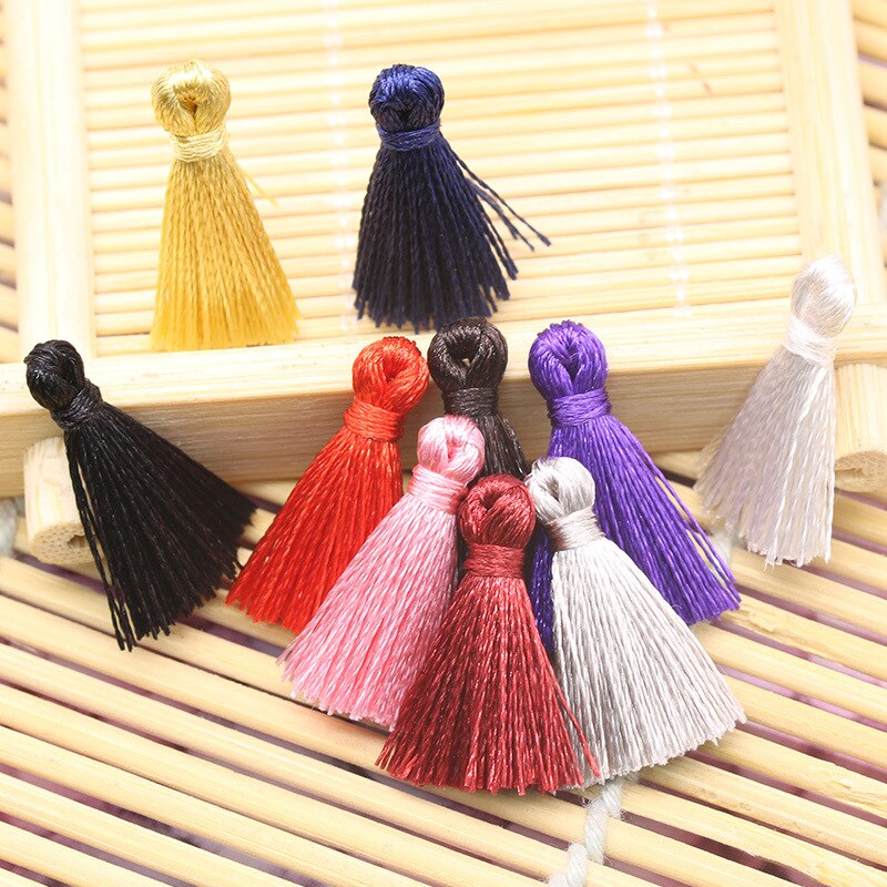 10pc polyester mini kwastjes diy thuis textiel gordijn kleding hanger knutsel kwastjes handgemaakte kwastjes maken stoffen decoratie benodigdheden