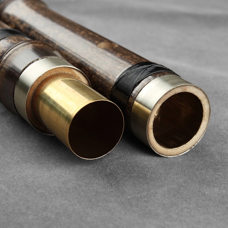 Key G F Brown Vertical Bamboo Flute Separable Traditional Chinese Musical Instruments Woodwind Instrument Xiao Flute