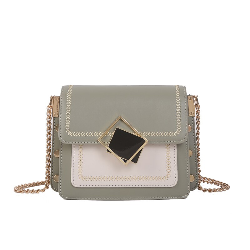 Moda feminina sacos de contraste cor couro do plutônio ombro mensageiro saco senhora crossbody mini bolsa feminina coroa sacos de noite sac um principal