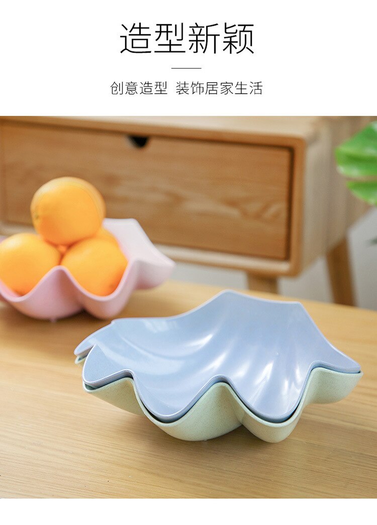 Candy Snacks Nuts Seeds Dry Fruits Plastic Plates Dishes Bowl Breakfast Tray Home Kitchen Supplies Fruit Organizer Storage
