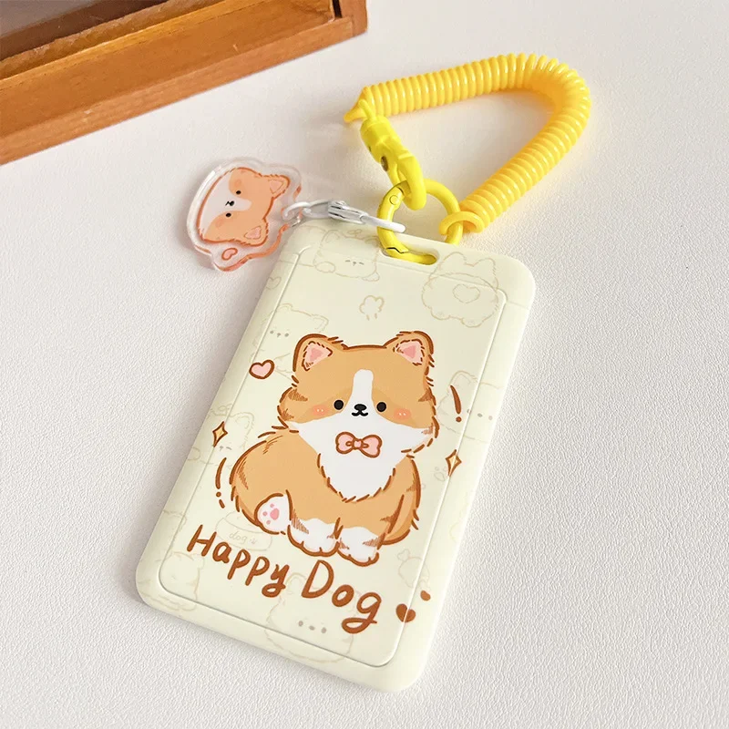 Porta carte per autobus ID studenti Porta carte tulipano orso coniglio con corda elastica Protezioni per carte di credito Custodia per carte bancarie rosa: Grigio scuro