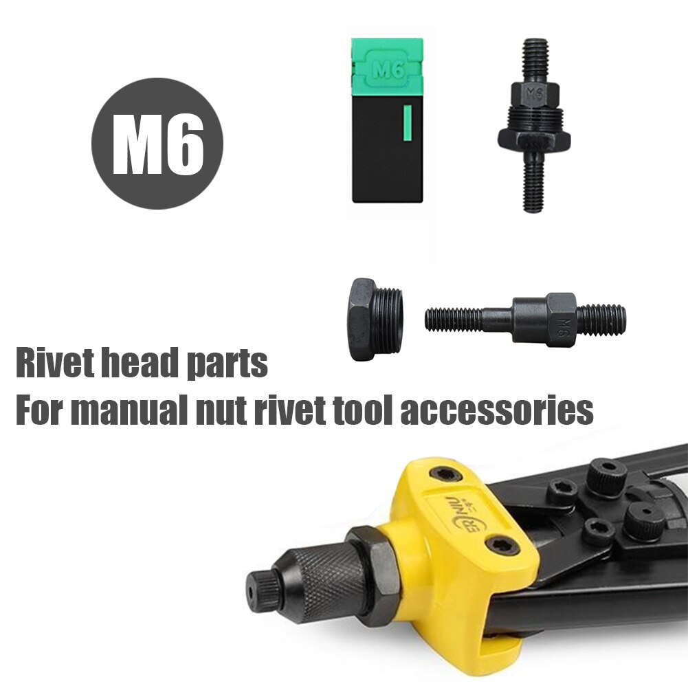 Threaded Rivet Insert Nutsert Cap Kit Rivet Nut Tool Manual Mandrels Stainless Steel Rivnut Flat Head Rivet Nut