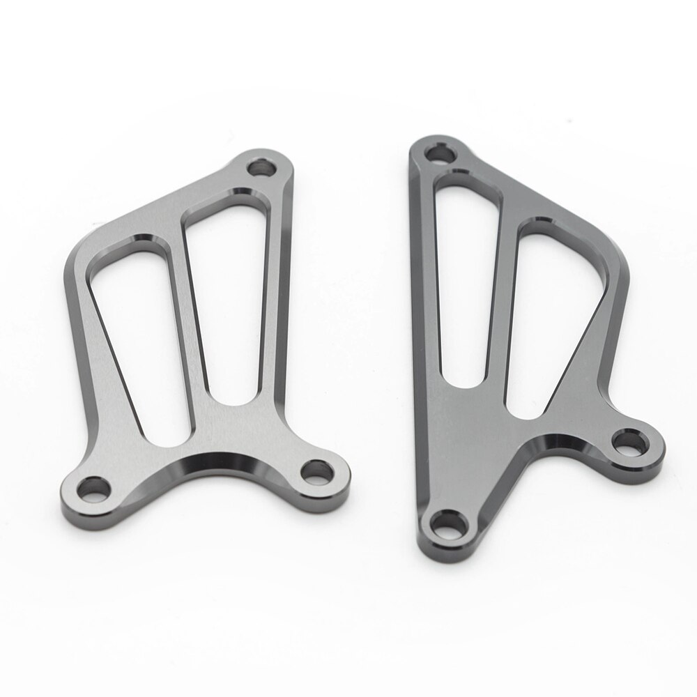 Reposapiés trasero para motocicleta, conjunto de accesorios para Honda CBF150 CB190R CB 190R CBF 150 CNC, aleación de aluminio: A pair Wings gray