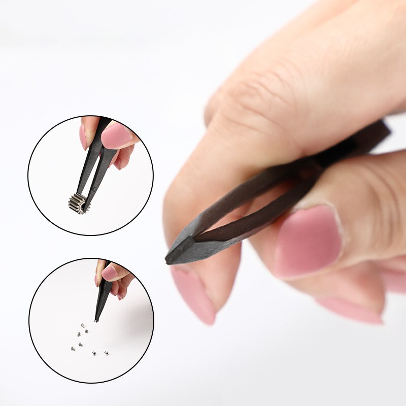 Pinzas electrónicas de fibra de carbono antiestáticas, juego de herramientas manuales de reparación de acero inoxidable, a Epiler Pince, 6/8 piezas