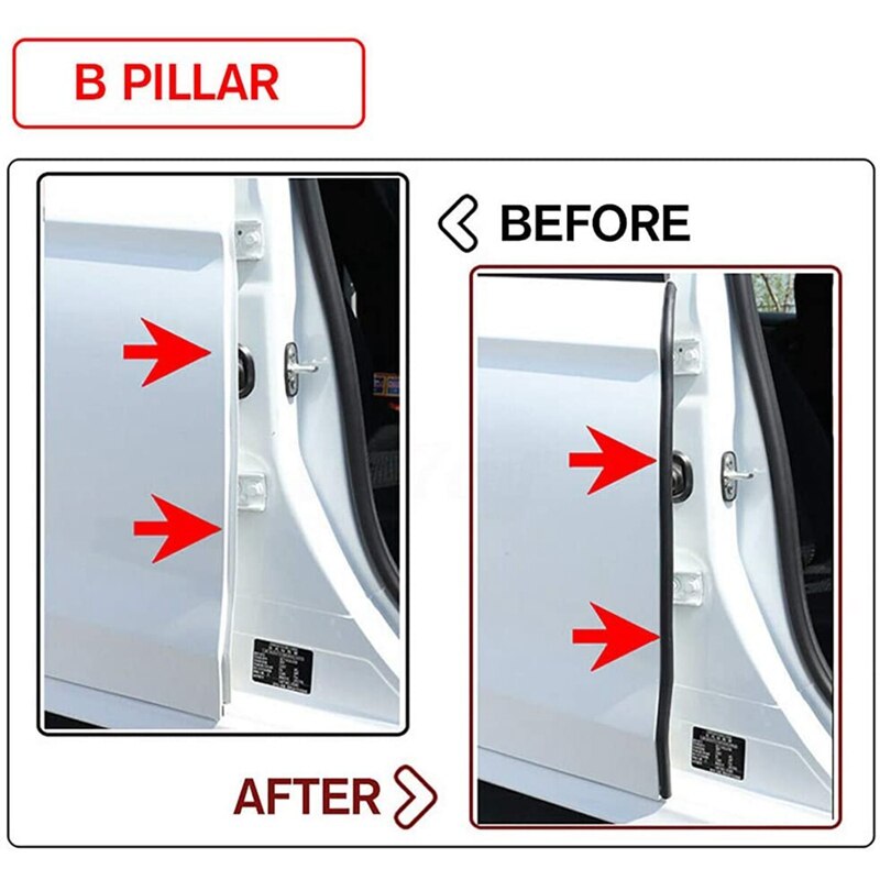 Auto Deur Afdichting Strip Kit Geluiddichte Strip Geluidsisolatie Weer Strip Afdichting Voor Tesla Model S