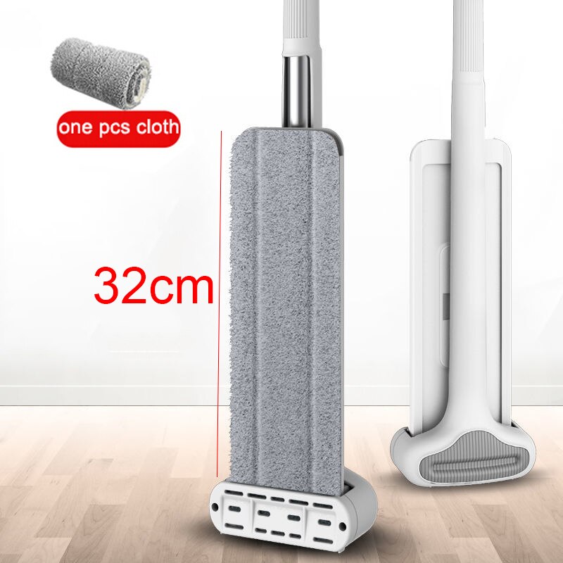 Fregona Mmagic para lavar el suelo, fregona limpiadora, limpieza plana, cubo, limpieza del suelo de la casa, fácil limpieza del hogar 360 ° rotación con: Azul