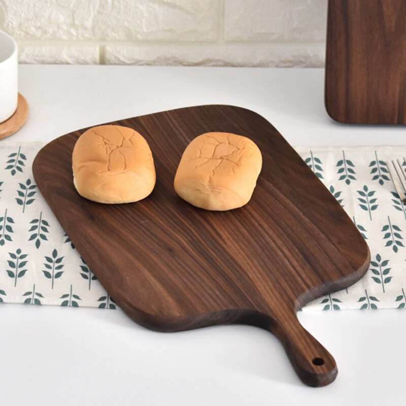 Chopping Boards Solid Wood Cutting Board Black Walnut Pizza Board Whole Wood Steak Bread Board Cutting Fruit