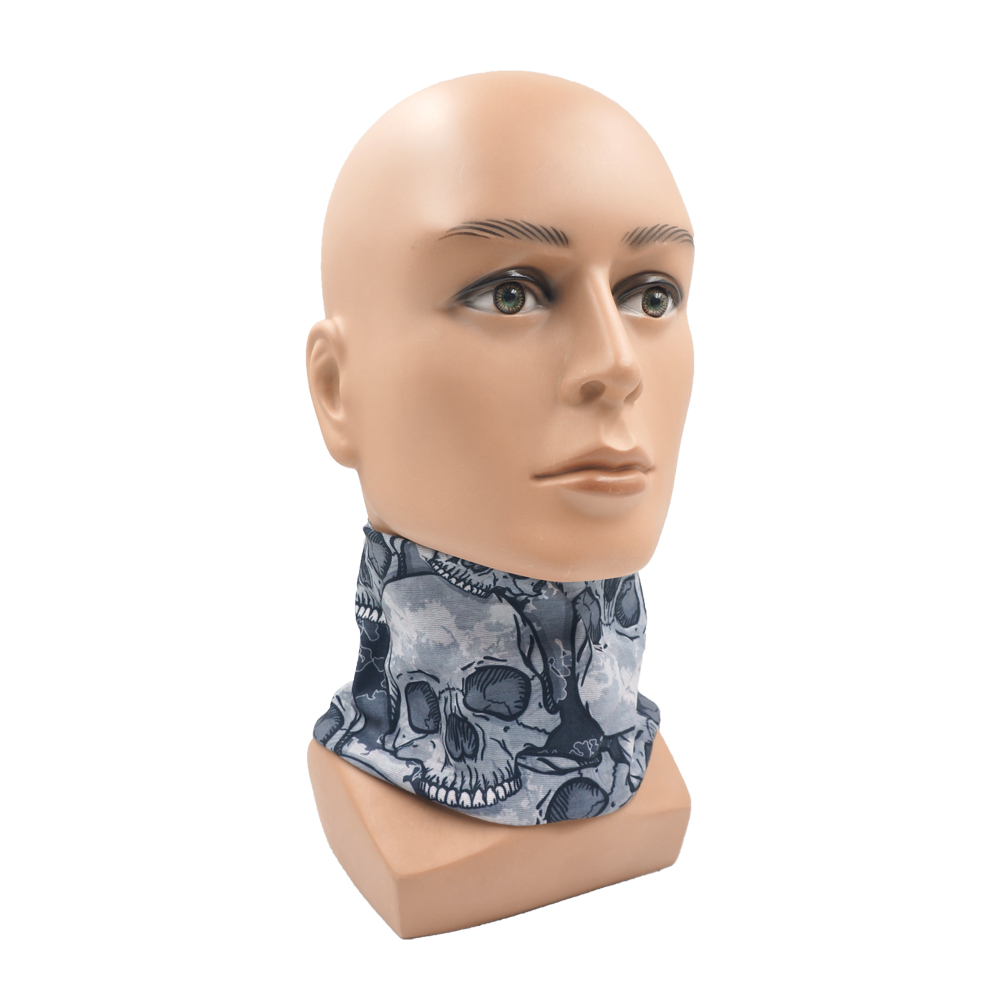 Bandana visage crâne pour cyclisme randonnée pêche Protection UV guêtre de cou à séchage rapide hommes femmes squelette impression foulard cagoule