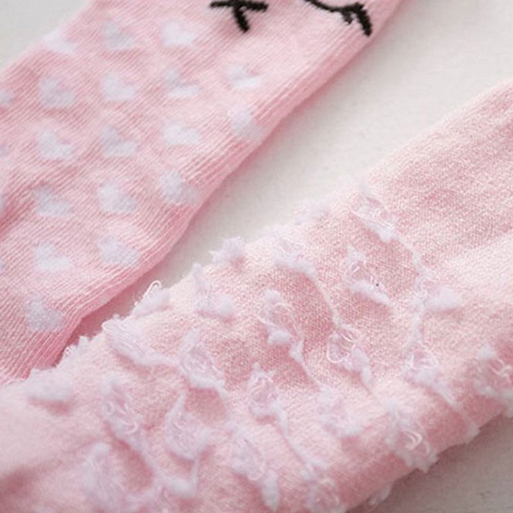 Del bambino Della Ragazza del Ragazzo Del Fumetto Dei Capretti Calzini E Calzettoni cotone Pettinato anti-scontrino Calzini E Calzettoni 2-4Y rosa