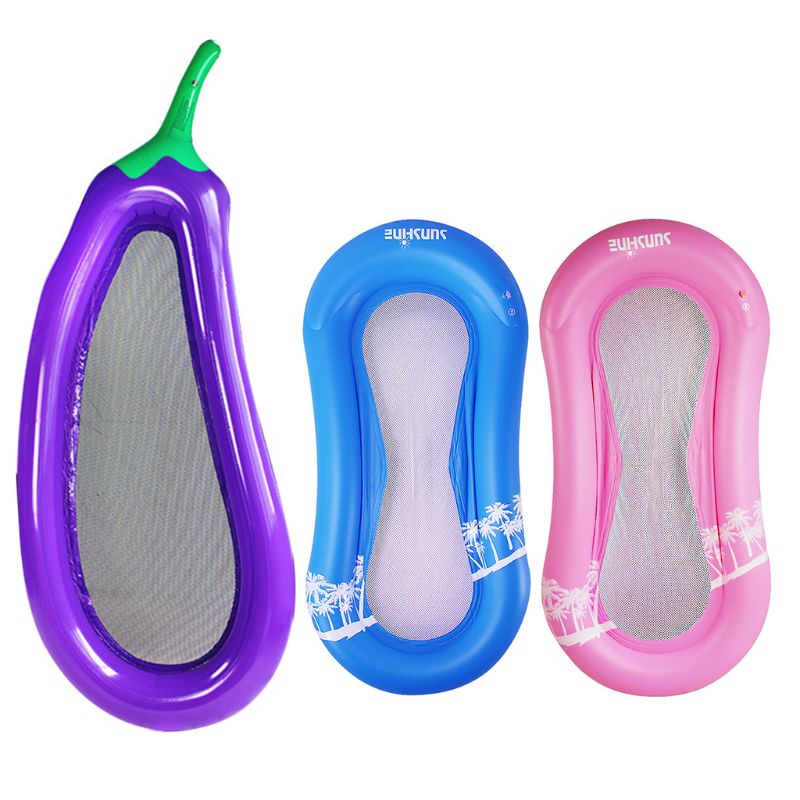 PVC Floating Row Bed Hammock Swimming Pool Floating Mattress Beach Lounge Raft G92F