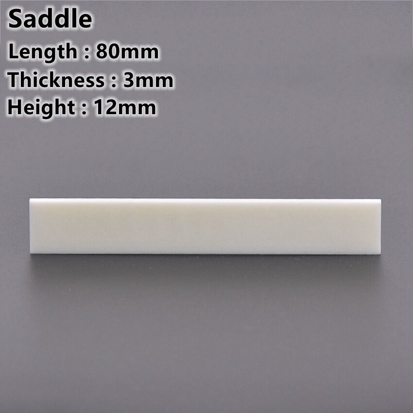 1pc 6 String Guitar Bone Nut and Bridge Saddle Made of Real Bone for acoustic/ electric guitar parts and accessories: MULTI