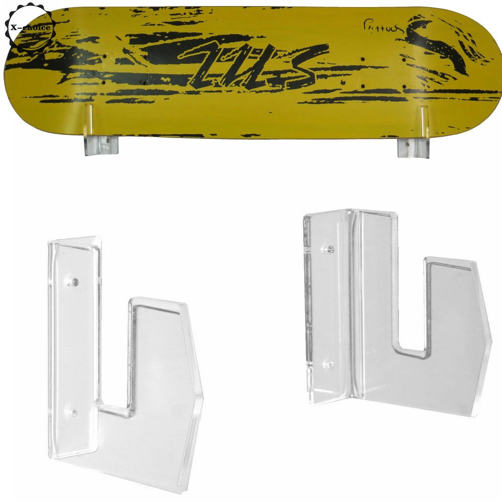 Acrylic Skateboard Mounts Deck Wall Hanging Brackets