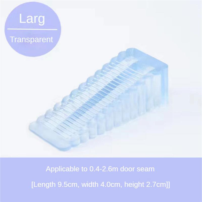 Safety Silicone Door Stop Stoppers Block Wedge Doorstops Door Stopper Home Office Door Rear Retainer Anti-collision Stop: Orange