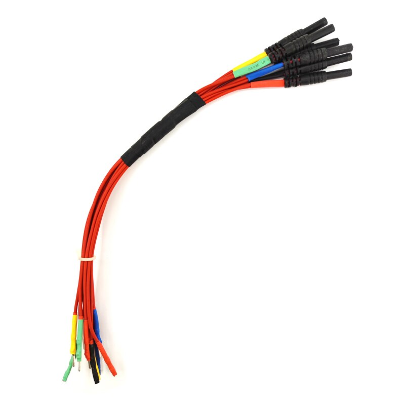 Hantek HT306 6 Kanal Universal- ausbrechen Führt für Automobil diagnostisch Oszilloskop 4 Größen 0,6mm 1,5mm 2,3mm 2,8mm: 2.3mm rot