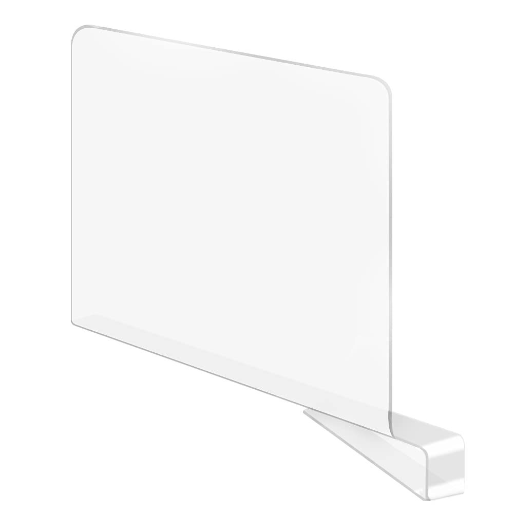Acrylic Shelf Dividers 6 Pack Clear Shelf Divider for Closets Plastic Shelve Divider for Clothes Purses Separators Wood Shelves: 1pcs
