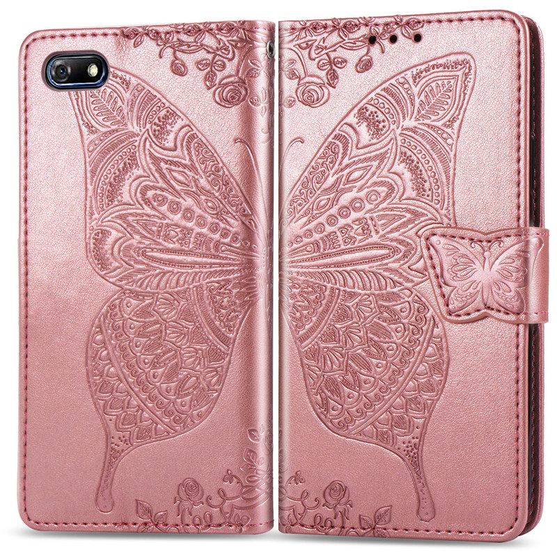 Huawei Y5 Lite Case Flip Wallet Leather Case For Huawei Y5 Lite Y5Lite Y 5 Lite DRA-LX5 Phone Case Coque Cover: Rose Gold