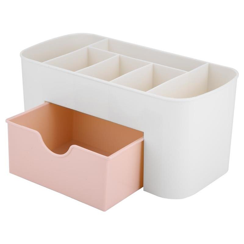 Tiroir de rangement à Double couche pour produits cosmétiques, boîte à compartiments multiples, pour colliers, bijoux, bureau, commode, étagères, articles ménagers