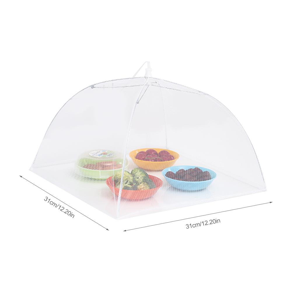 Pop Up Mesh Screen Food Covers 12 Inch Folding Removable Protect Table Food Cover Tent Dome Net Umbrella Picnic Food Protector