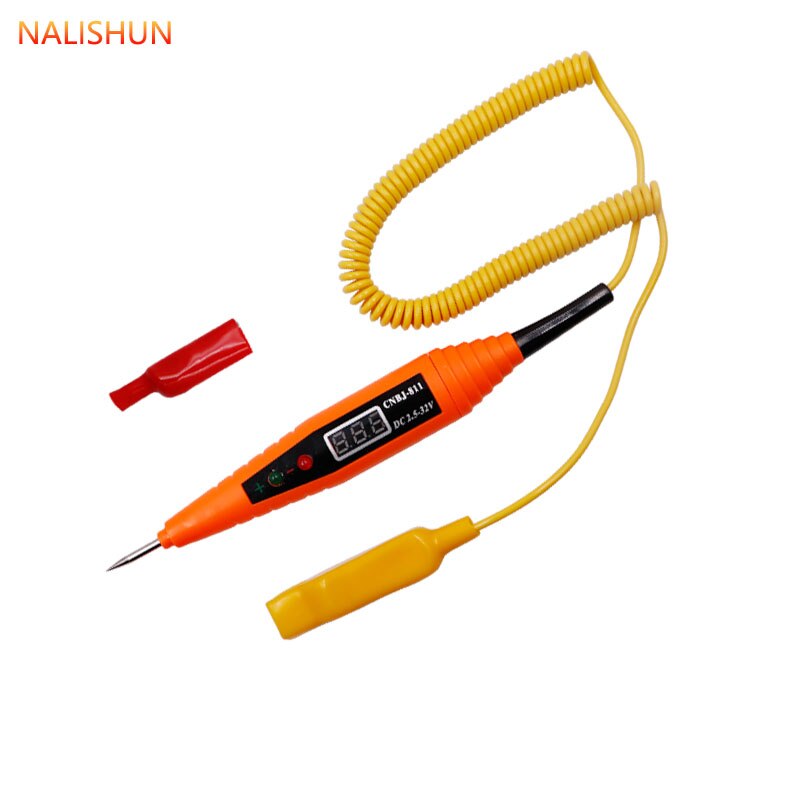Automotive circuit induction test pen LED digital test pen test pen 2.5-32V for checking circuit fuse: Default Title