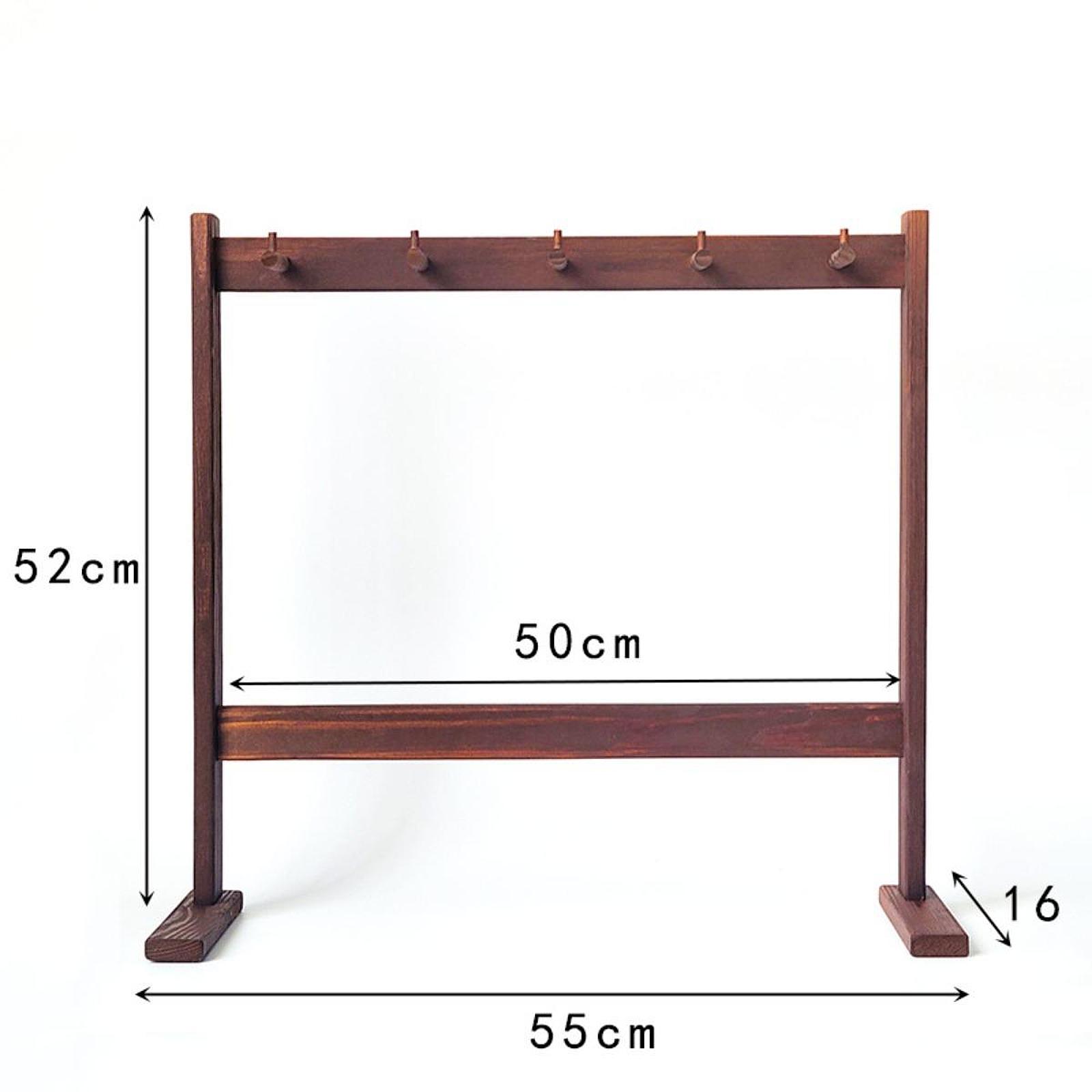 Glockenspielständer, einfache Montage, Holz, multifunktionaler Windspiel, Holzständer, Gongständer für Yoga, Tischplatte, Klassenzimmer, Schlafzimmer, Teestube