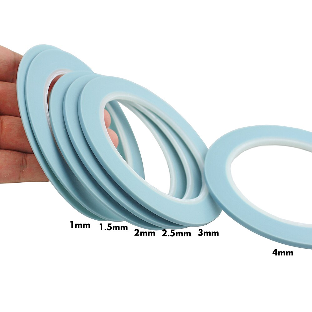 Blue Mix 6Rolls High-Temp Vinyl Fine Line Fineline Masking Tape Automotive Car Auto Paint 1mm 1.5mm 2mm 2.5mm 3mm 4mm