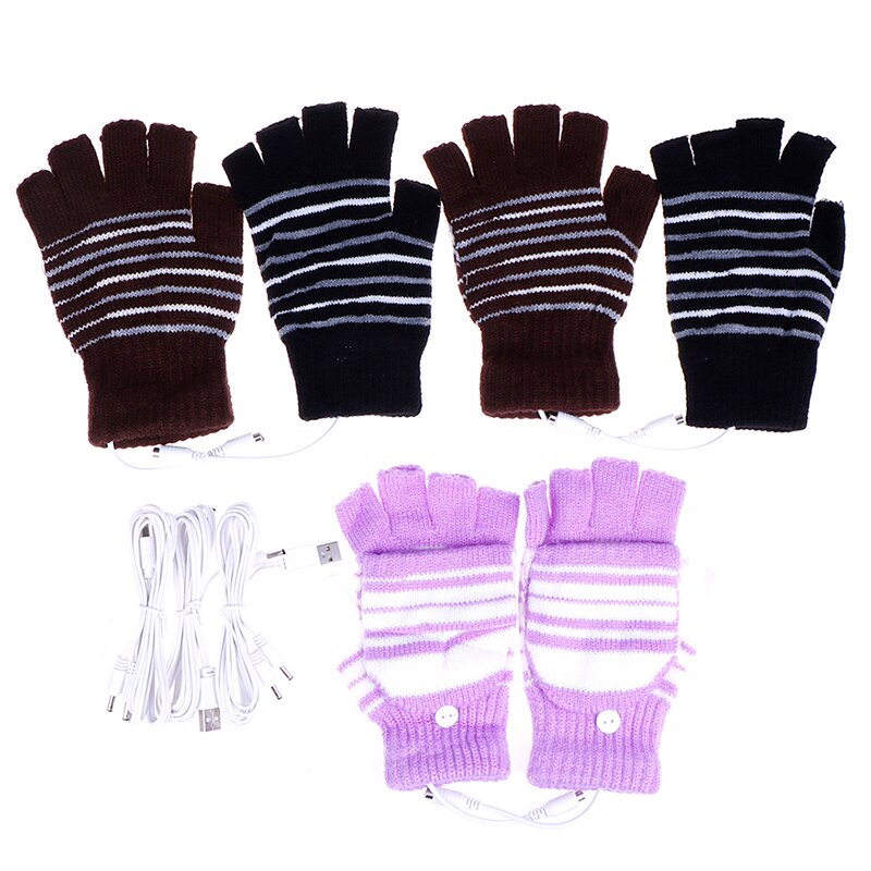 Elektrisk opvarmning handske usb opvarmede handsker vinter termisk hånd varmere batteridrevet termisk vandtæt til motorcykel ski handsker