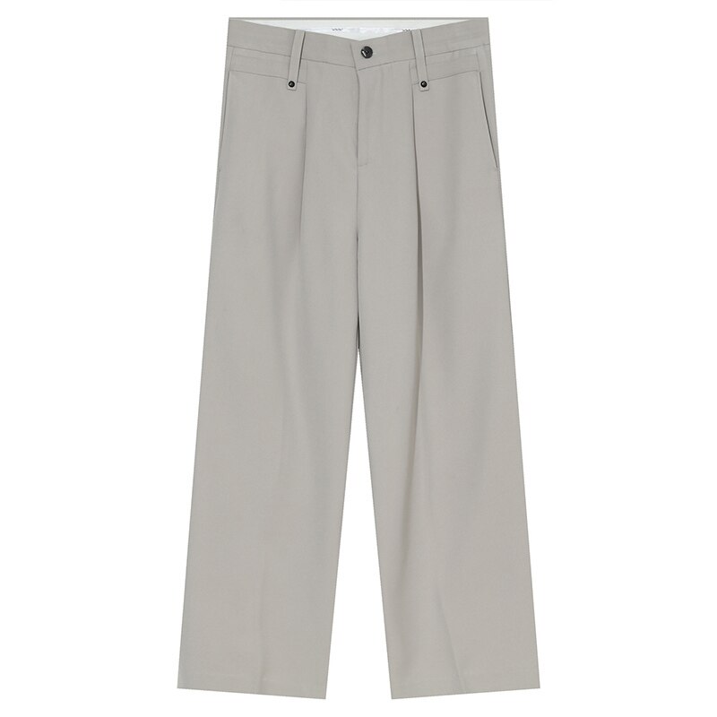 IEFB Men&#39;s Wide Leg Suit Pants Spring Korean Trend Loose Straight Trousers 2022 Medium Waist Casual Long Pants Y9500: as show / L
