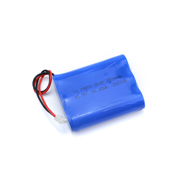18650 oplaadbare lithiumbatterijen van 2200 mah , 11.1v 12v met stekker, serie 3 visverlichting, driehoekige zaklamp, krachtige led-verlichting