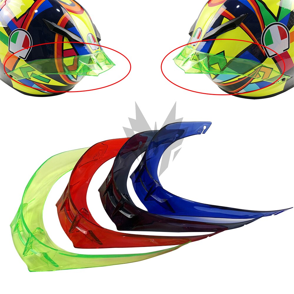 Alerón para casco de 7 colores, accesorios para motocicleta, adecuado para AGV Pista GP R GP RR