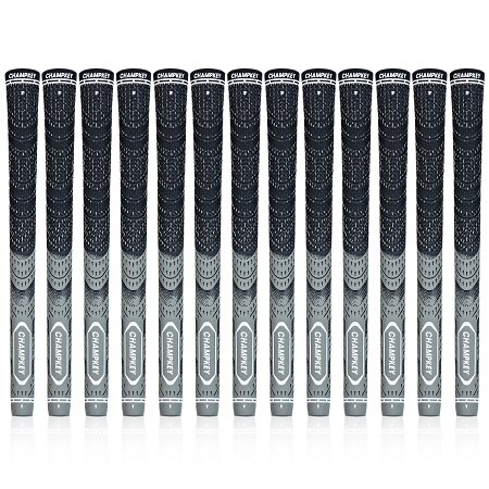 8x Multi Samengestelde Midsize Golf Club Grips 10 Kleuren Champkey MCS Golf Grips: Gray Midsize