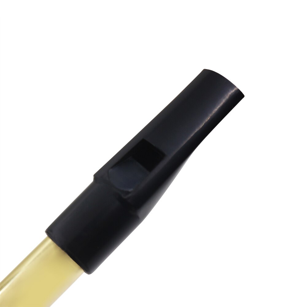 Flauta de silbato irlandés en forma de D, 6 agujeros, Metal, flauta de hierro dorada, silbato de estaño de aluminio, instrumento Musical de viento de madera