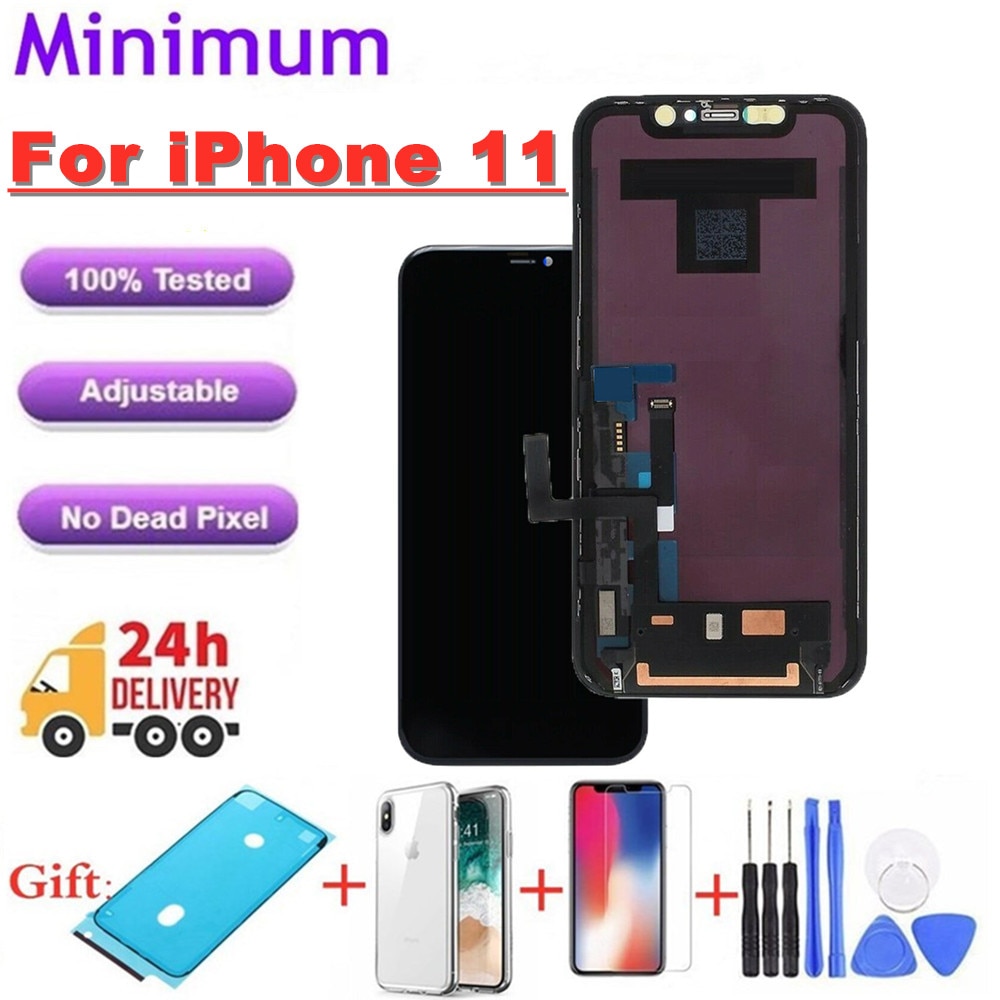 6.1" Grade AAA OEM For iPhone 11 LCD Display Touch Screen Digitizer Assembly No Dead Pixel Replacement LCDs +