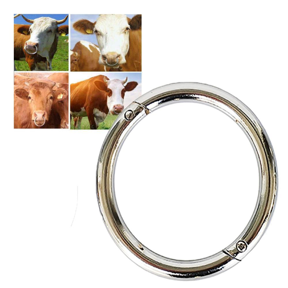1Pcs Bull Traction Ring Round Bull Nose Ring Big Bull Nose Ring Animal Husbandry Accessories