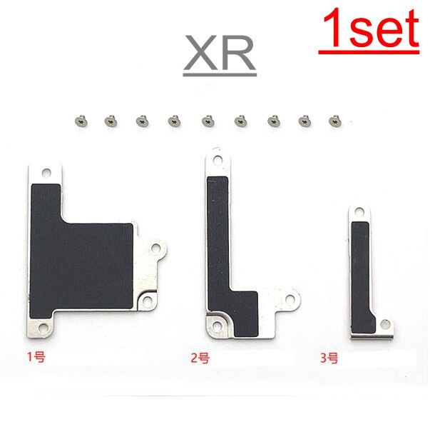 1einstellen 2Stck Für iPhone X XS MAX XR kleine teile metall eisen halterung Schild Platte batterie Dock ladegerät vordere kamera wifi biegen schrauben: XR voll einstellen