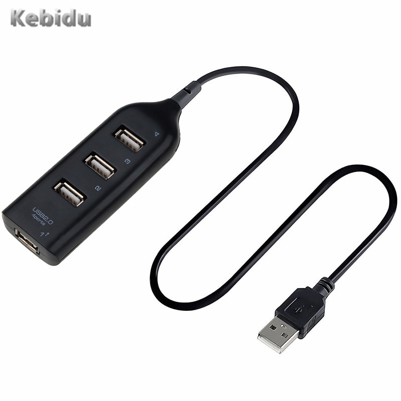 Mode Hoge Snelheid Micro Mini 4 Ports 2.0 Usb Splitter Adapter Voor Pc Computer Voor Draagbare Harde Schijven