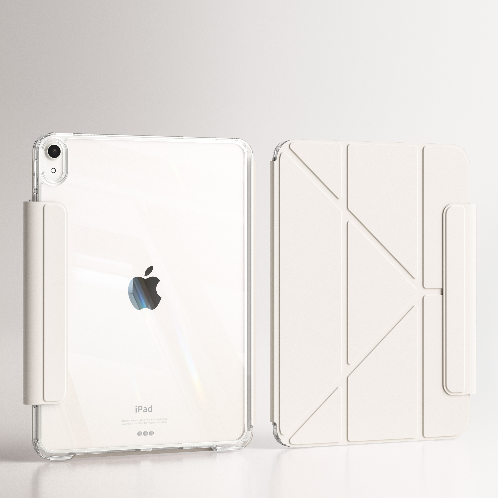 ZOYU iPad pour iPad 10th 10.9 housse coulissante amovible, pour iPad Pro 11 Air 11 Air 4/5 10.2 7/8/9th mini 6 housse à boucle magnétique