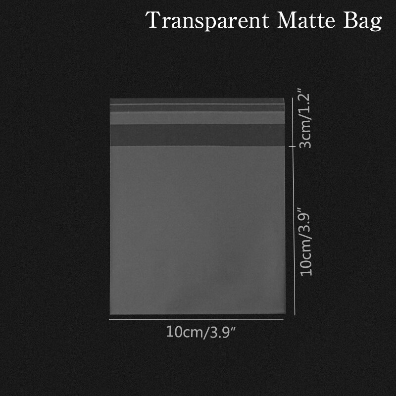 100 sztuk przezroczysty celofan torba samoprzylepne wyczyść Opp plastikowe torby na cukierki Cookie opakowania wesele małe torebki na prezent: B03