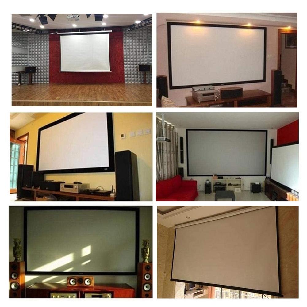 Projector Screen 60 72 84 100 120 Inch Reflecterende Stof Doek Voor YG300 T6 Xgimi H2 Voor Mogo Xiaomi dlp Projector