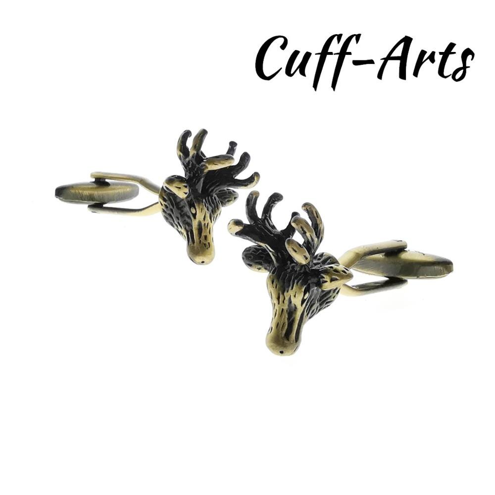 Mens Gemelli Stag Testa Gemelli Regali per Gli Uomini Gemelos Les Boutons De Manchette da Cuffarts C10545