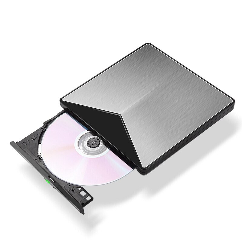 External Optical Drive USB 3.0 CD/DVD-ROM Combo Aluminum DVD RW ROM Rewriter Burner for Pro Laptop Win 7/8.1/10 Linux