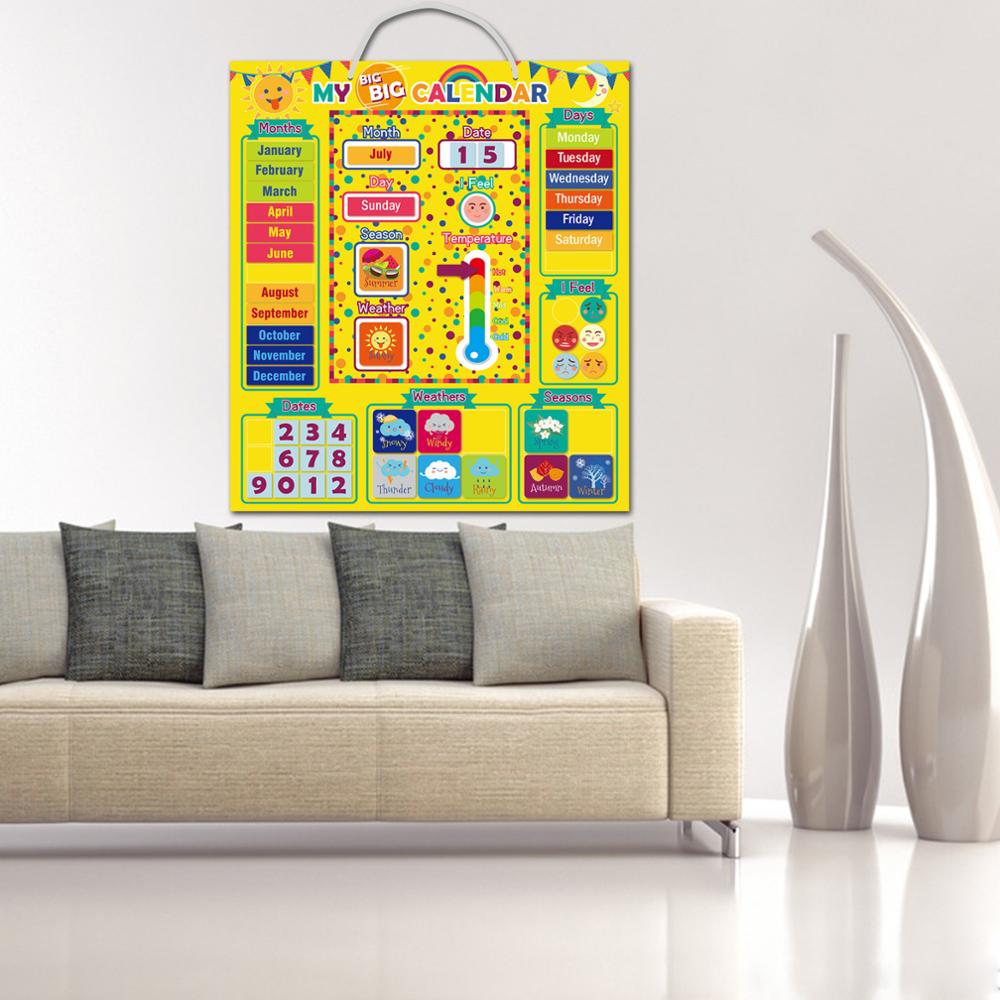 Weather Calendar Magnetic Board Development Learning Enlightenment Children Toys