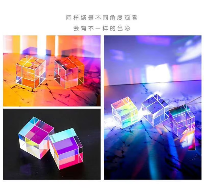 Prisma Cristal - Divisor de Luz Arcoíris Hexagonal - Experimento Óptico Manualidad