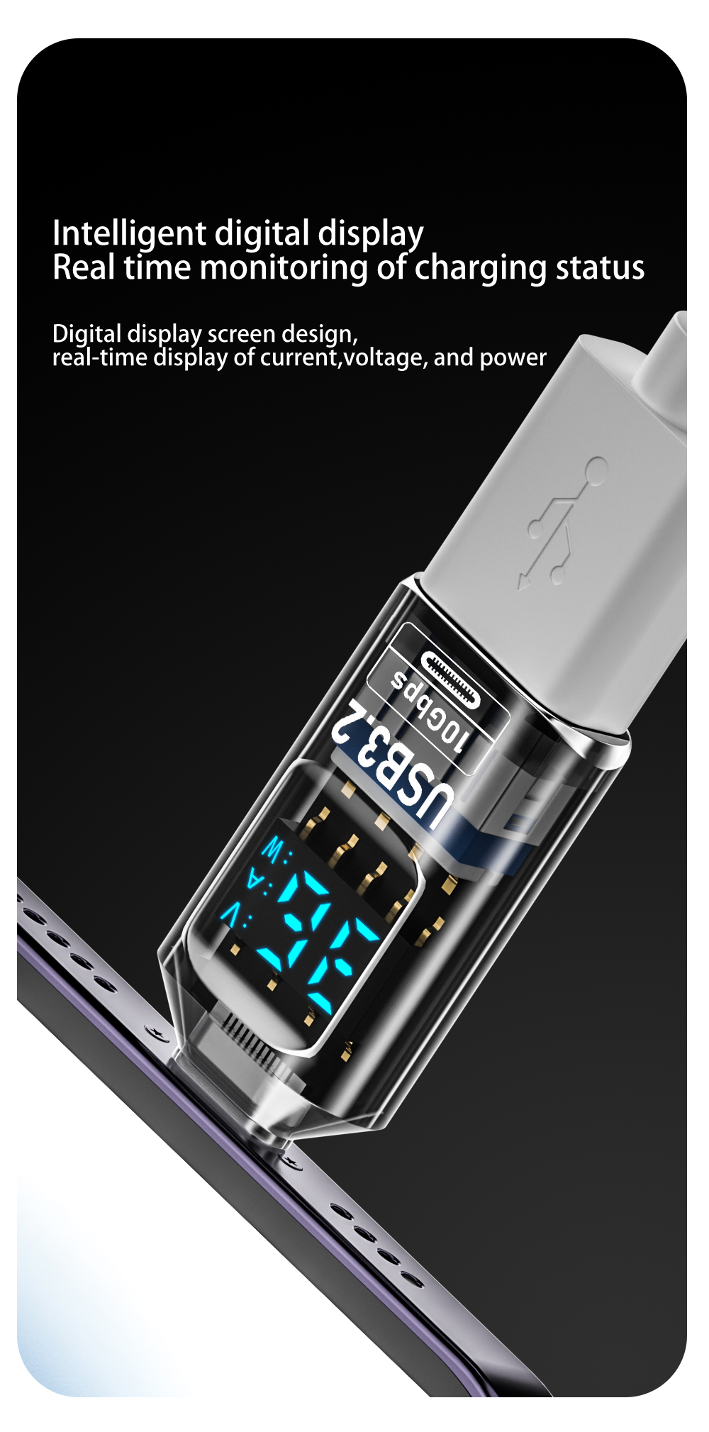 NNBILI USB 3.2 Digital Display Adapter 10Gbps USB Male TO USB Female adapter Fast Charging Data USB C Adapter For Laptop