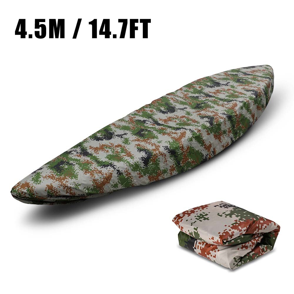 Cubierta Universal para Kayak, cubierta impermeable resistente a los rayos UV, protección contra el polvo, ideal para canoa o Kayak: Camouflage 1  4.5m