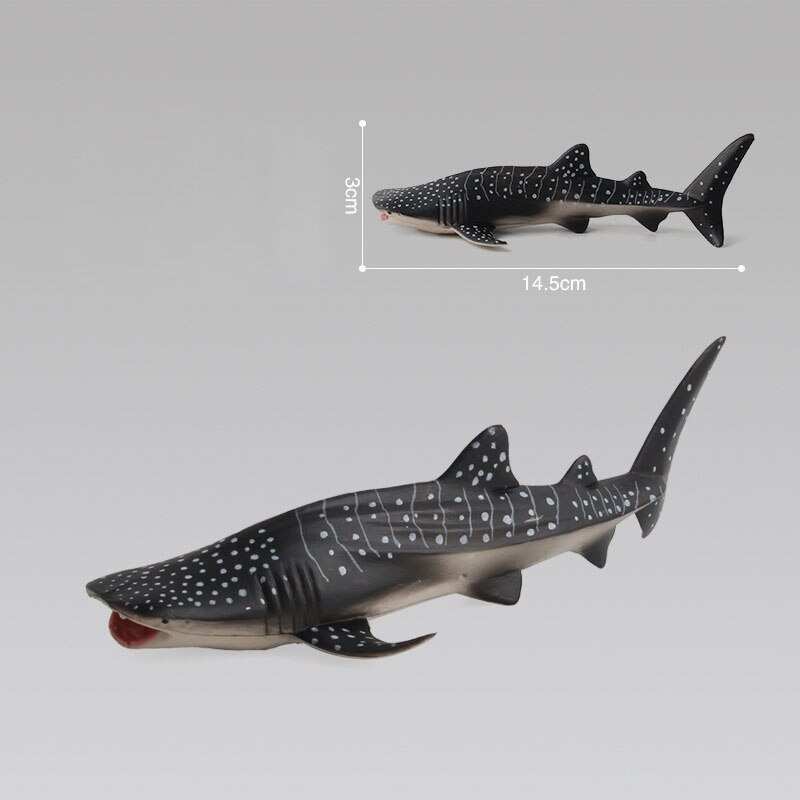 Sea Animal Model Blue Gray Whale Sperm Whale Shark Dolphin Manta Rays Oceans World DIY Epoxy Mini Figurine Action Figures Toys: 11